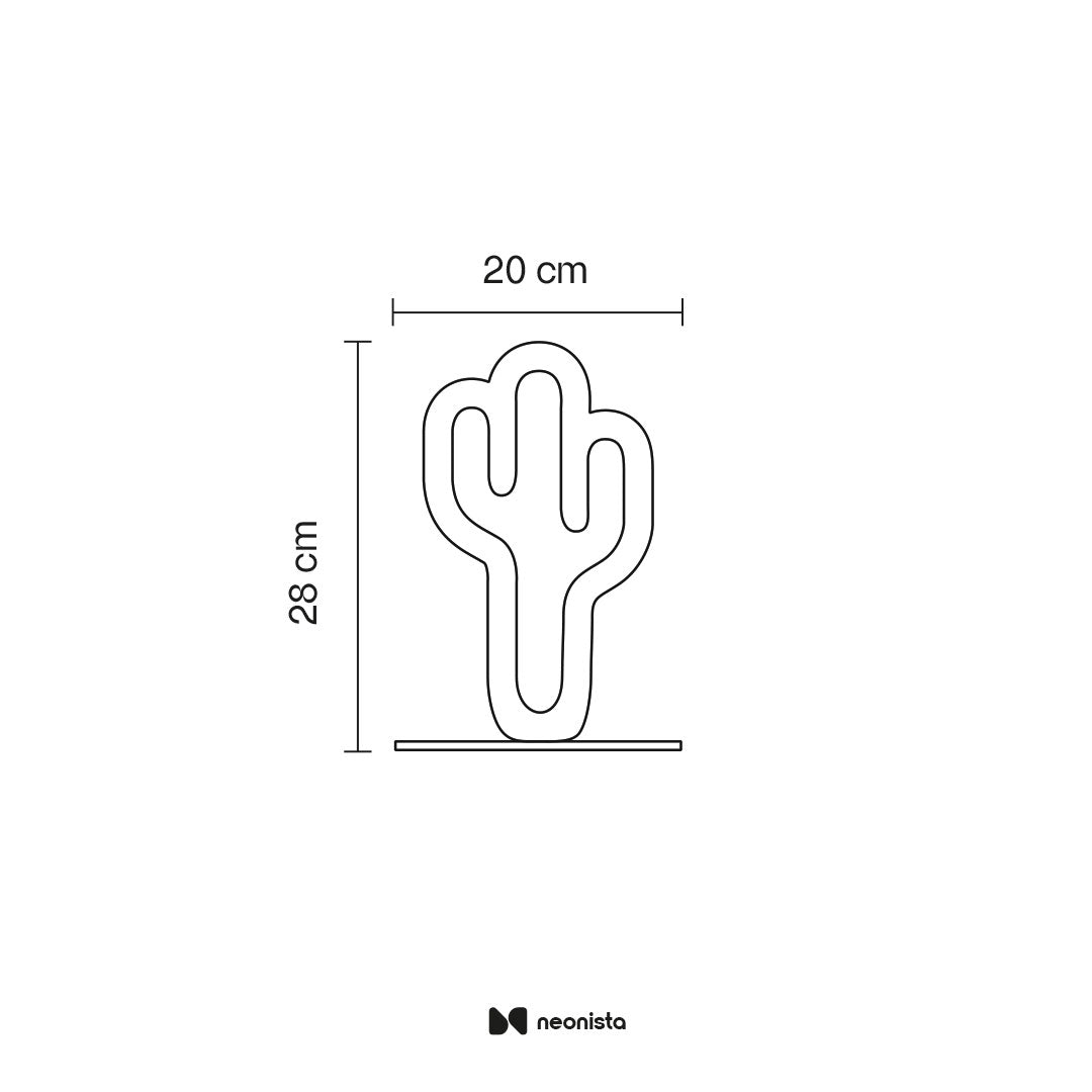 Mini Cactus Neon Lamp