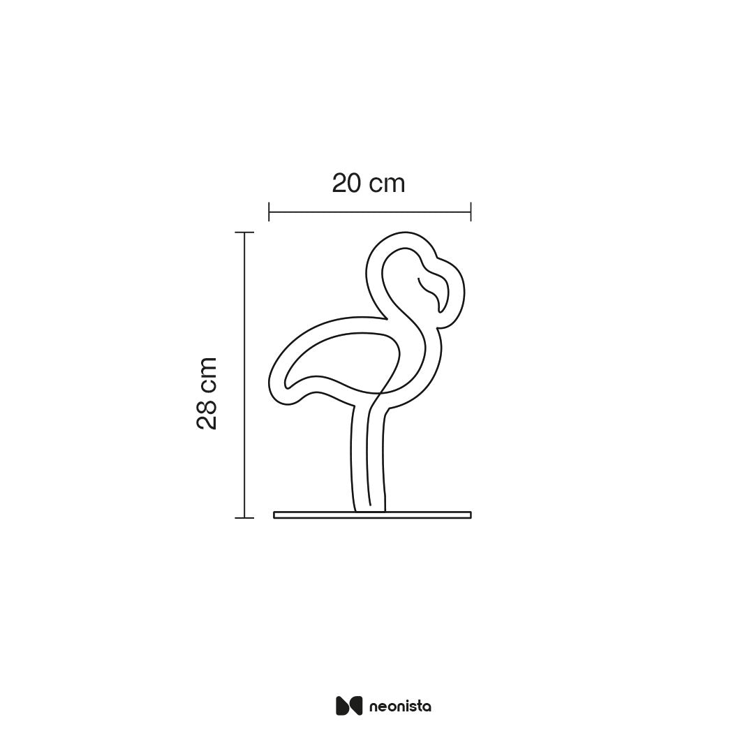 Mini Flamingo Neon Lamp