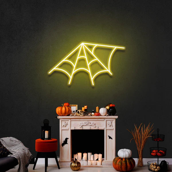 Spiderweb Neon Sign