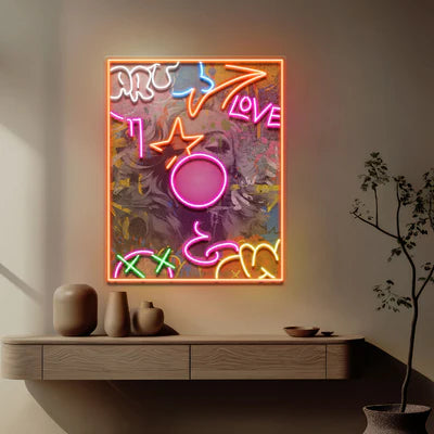 Fantastic Love Collapse Art LED Neon Sign Light Pop Art