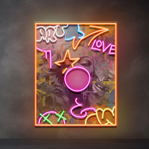 Fantastic Love Collapse Art LED Neon Sign Light Pop Art