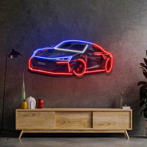 Modern Sports Car LED Neon Sign Light Pop Art