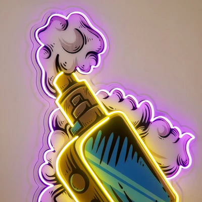 Bottle Bong LED Neon Sign Light Pop Art