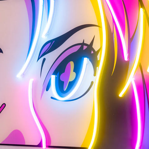 Passionate Eyes LED Neon Sign Light Pop Art)