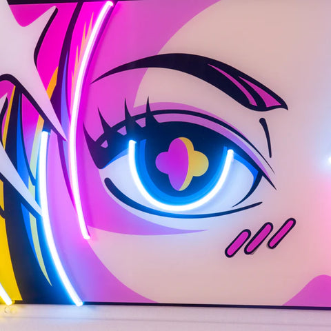 Passionate Eyes LED Neon Sign Light Pop Art)