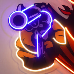 Aiming Guns LED Neon Sign Light Pop Art