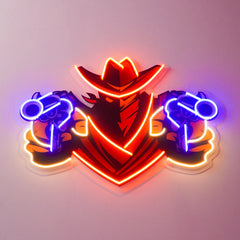 Aiming Guns LED Neon Sign Light Pop Art