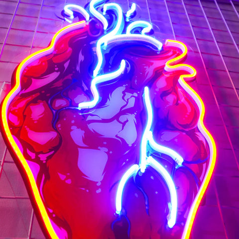 Heart Led Neon Acrylic Artwork