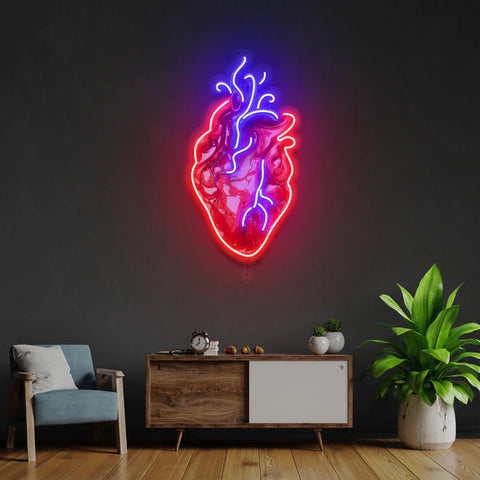 Heart Led Neon Acrylic Artwork