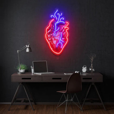 Heart Led Neon Acrylic Artwork