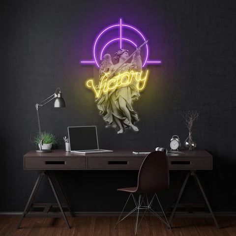 Victory Angel Led Neon Acrylic Artwork