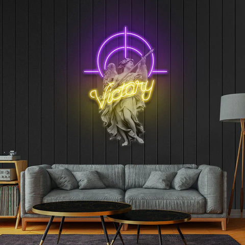 Victory Angel Led Neon Acrylic Artwork