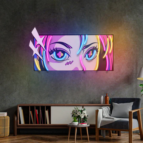 Passionate Eyes LED Neon Sign Light Pop Art)