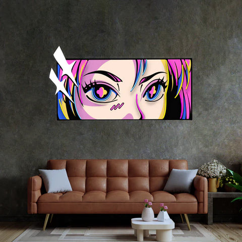 Passionate Eyes LED Neon Sign Light Pop Art)