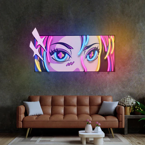 Passionate Eyes LED Neon Sign Light Pop Art)