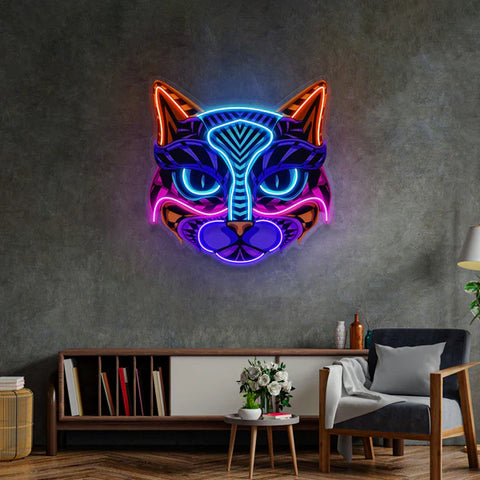 Decorative Cat LED Neon Sign Light Pop Art