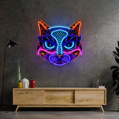 Decorative Cat LED Neon Sign Light Pop Art