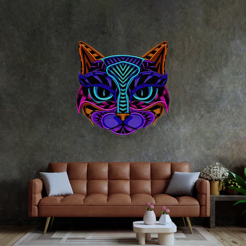 Decorative Cat LED Neon Sign Light Pop Art