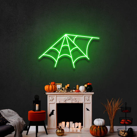 Spiderweb Neon Sign